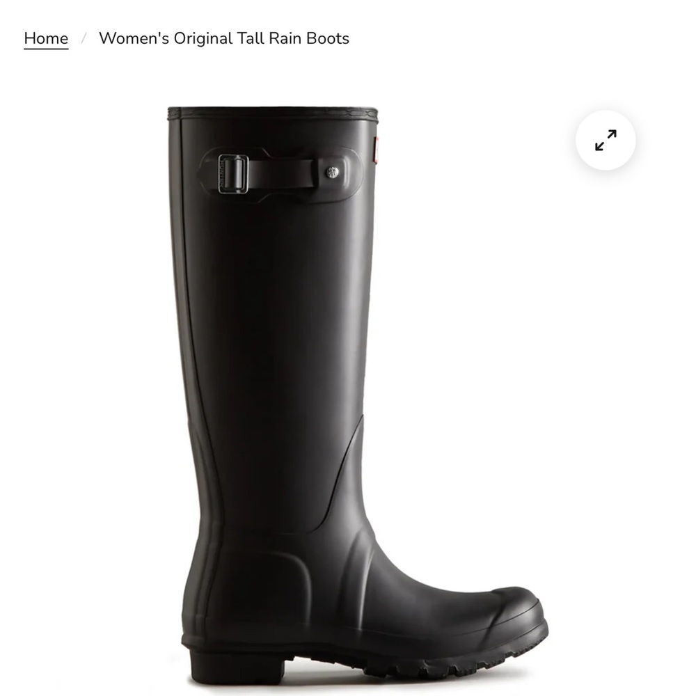 Hunter Black Original Tall Boots - Picture 3 of 4